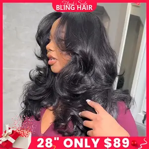 Bling Hair Ready To Wear 9x6 7x5 Lace Closure Wig Body Wave Glueless Wig Human Hair 6x4 5x5 Pre Cut Lace Closure Wigs For Women 180 Density Brazilian Real Human Hair 13x4 13x6 Drawstring Glueless Lace Front Wig