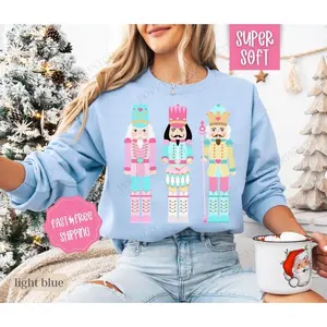 Nutcracker Christmas Sweatshirt, Christmas Sweater, Women's Holiday Crewneck