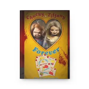 Chucky & Tiffany Forever Hardcover Journal | Horror Notebook, Gift for Fan, Custom Journal, Chucky Merchandise, Unique Stationery