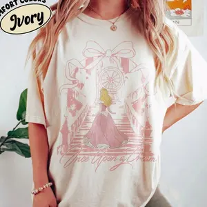 Once Upon A Dream Shirt, Vintage Sleeping Beauty T-Shirt, Aurora Coquette Tee, Pink Princess Shirt, Trip Shirt CWDES, Full Size, Full Colors