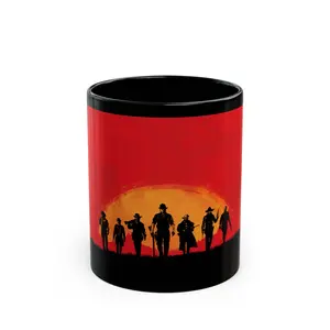 Red dead redemption 2 mug, gaming coffee cup, gamer gift, video game fan present, RDR2 merchandise