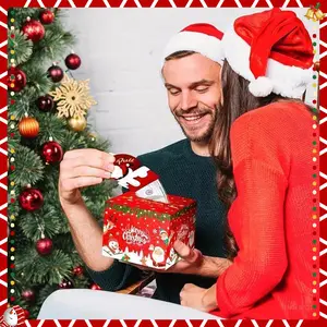 Christmas Cash Piggy Bank Set, Santa & Reindeer Gift Boxes, Gacha DIY Surprise Kit, Festive Party Decorations, Fun Way to Give Money Santa Claus