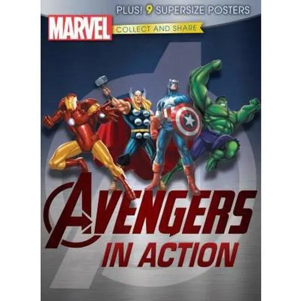 USED Book - Marvel Avengers Assemble in Action Poster-A-Page (Marvel Poster-a-page) by Disney (Paperback) - english