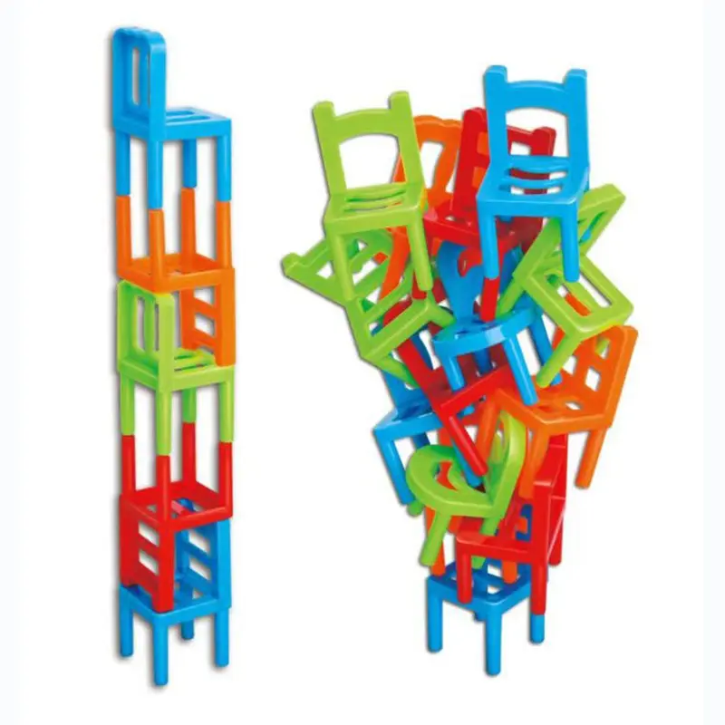 Building Blocks Balance Training Toy, Plastic Building Blocks, Interactive Parent-Child Mind Development, Educational Intelligence Development, Stacking Building Blocks