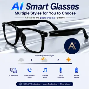 OICIIDO 2026 New AI Translation Smart Glasses, Real-time Intertranslation in 164 Languages, Multifunctional Audio Glasses. Deepseek R1/Gemini-2.5 for Intelligent AI Chat. HD Voice Call & Hi-Fi Music Playback, Physical Photochromic Lenses. Gift.