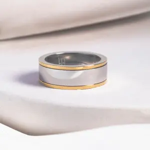 Customized Spinner Ring - Two Tone Plain
