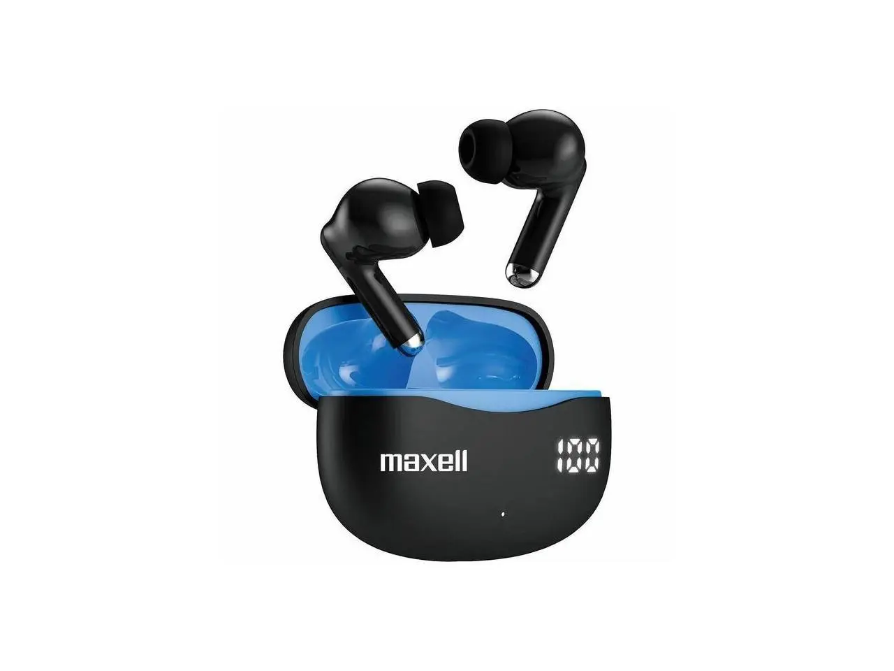 Maxell Bass 13 Earset - Stereo - True Wireless - Bluetooth - 32.8 ft - 16 Ohm - 20 Hz to 20 kHz - Earbud - Binaural - In-ear - Noise Cancelling Microphone - Noise Canceling - Black