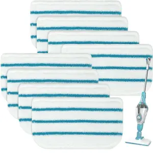 10 packs of ultra-fine fiber and nylon steam mop pads, easy to open/close - durable, washable cloth filling, effectively removes dirt - replace steam mop head - also compatible with Baide steam engines FSM1630, FSM1616, FSMH13E5, FSM1321, etc