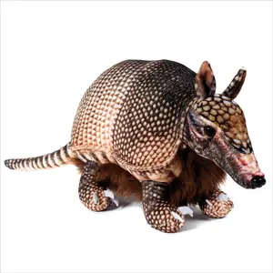 Real Planet™ Brown Armadillo Realistic Plush Stuffed Animal