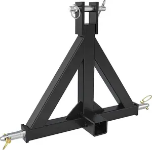YITAMOTOR 3 Point 2" Receiver Trailer Hitch Heavy Duty Drawbar Adapter Category 1 Tractor Tow Compatible for Kubota, BX, LM25H, WLM Tractor, NorTrac, Yanmar, Kioti, Cat, John Deere