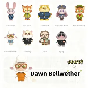 Disney Zootopia Series Daily Life Dress-Up Blind Box Ornament For Display & Collection,Exquisite Detailing,Multiple Dress-Up Styles,Mini Collectible Size,Holiday & Holiday Haul