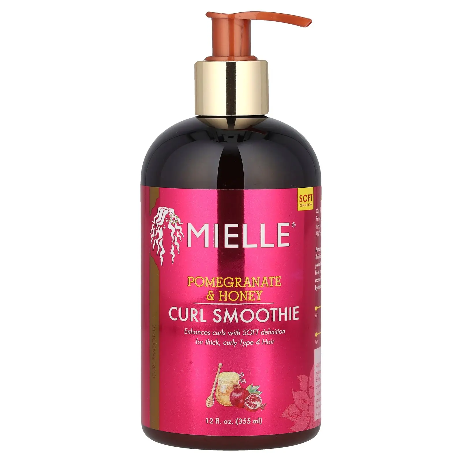 Mielle Curl Smoothie, Pomegranate & Honey, 12 fl oz (355 ml)