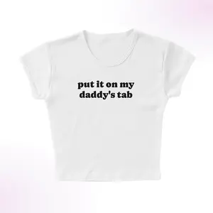 Daddy's Tab Micro Rib Baby Tee
