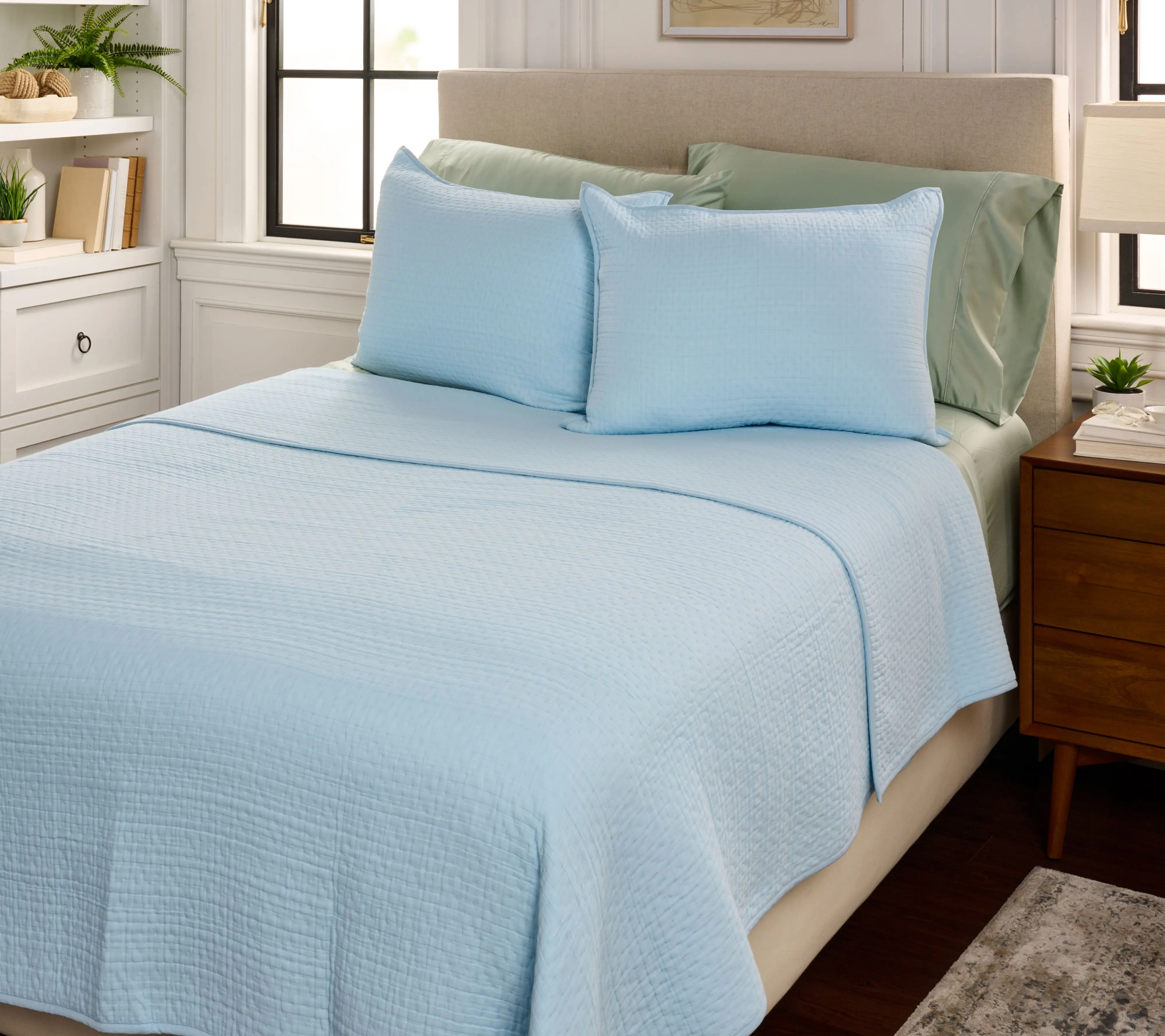 Northern Nights Triple Layer Cotton Blanket & Sham Set - King