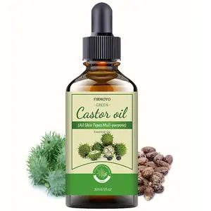 Castor Oil 1.01 Ounce, Natural Extract Body Care for Deep Skin Nourishment, Helps Relieve Dryness and Muscle Pain