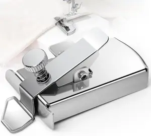 Hdama Magnetic Seam Guide for Sewing Machine, Magnetic Seam Guide with Clip, Hemmer Guide Sewing Supplies Accessories, Universal Sewing Machine Attachments, Silver