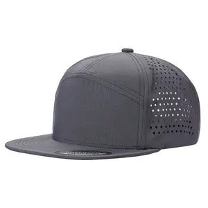 A 6-panel laser-vented cap is a type of hat known for its design that incorporates six distinct panels on the front portion, with laser-vented features for enhanced breathability.
