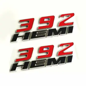 Hood Side Emblem Badges for 2011-2023 Dodge Charger, Dodge Challenger 392 HEMI - Car Exterior Accessory Stickers
