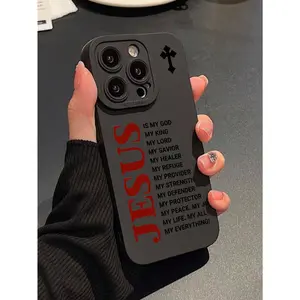 Slogan-patterned liquid silicone phone case, providing all-around protection, shockproof and drop-proof, suitable for iPhone 17/16/15/14/13/12/11/X/XS/XS Max/16 E/12/13 Mini. A perfect holiday gift for friends, family, and yourself.