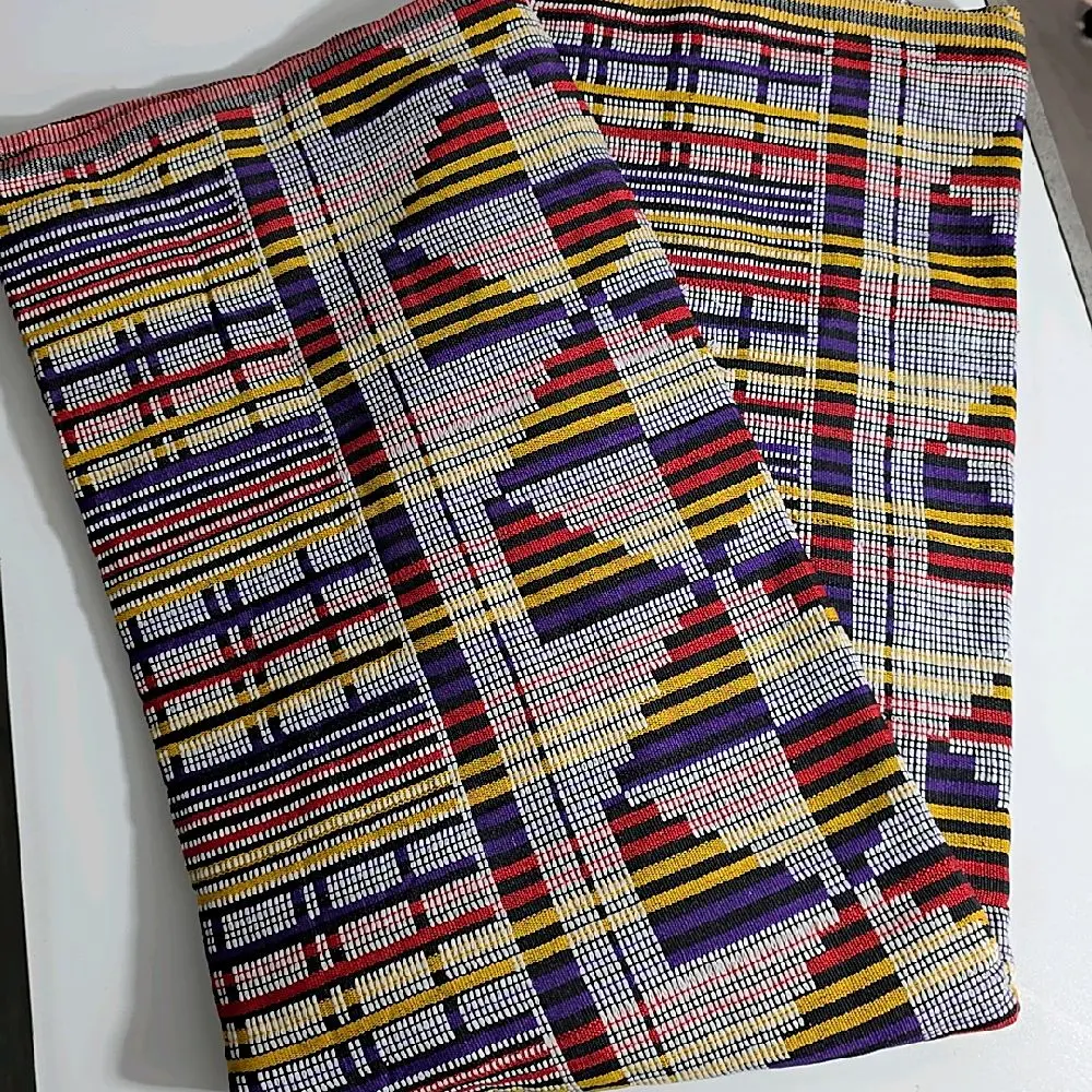 Handwoven Akwete Fabric, Traditional Nigerian Textile for Clothing, Home Decor