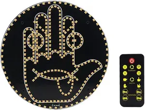 Finger Gesture Light, Funny Led Hand Sign with Remote,with Multiple Light and Pattern Modes, Easy to Use, Ideal for Car, Truck Gifts (One Color Round 8 Modes（1Pcs）)