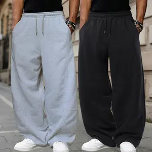 Men's And Woman's Solid Color Straight-Leg Joggers, Wide-Leg Pants with Adjustable Drawstring and Side Pockets, Casual Sports Pants, Minimalist Style, Men's Lounge Pants,Gifts for Boyfriends and Husbands outdoorfun