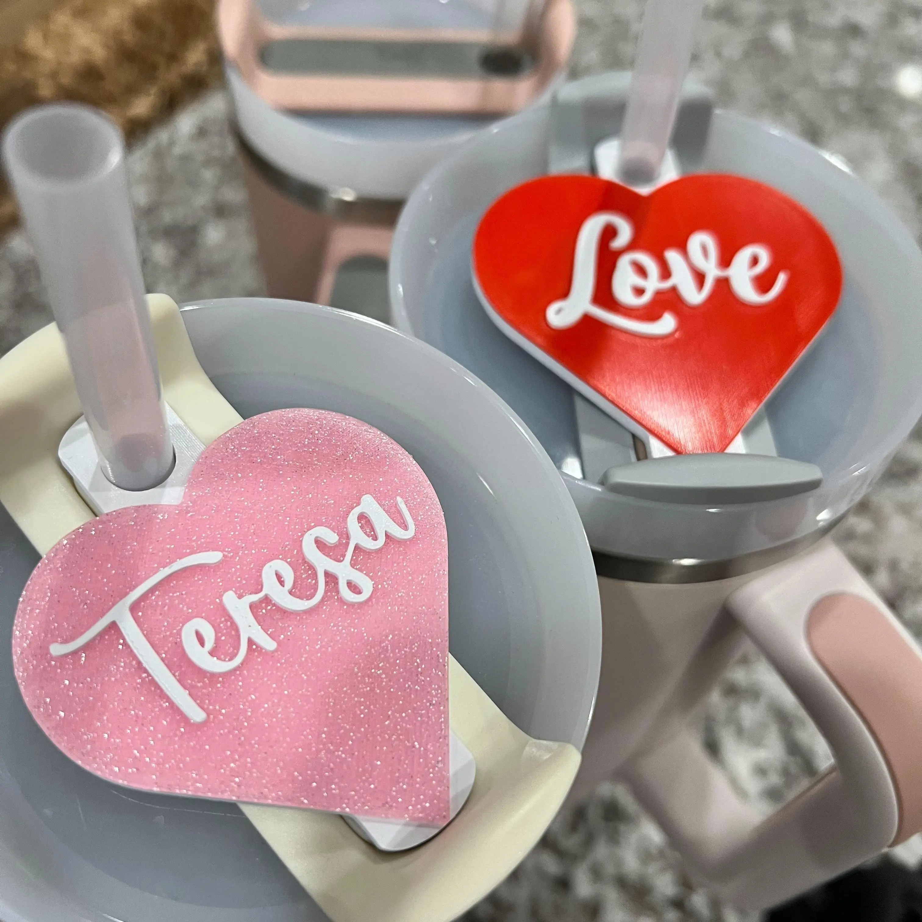 Personalized Valentines Lid Topper for Stanley