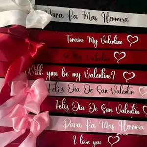 Personalized Ribbon for Any Occasion - Customizable with Love Messages & Romantic Designs - Perfect for Valentine's Day, Anniversaries, and Special Events