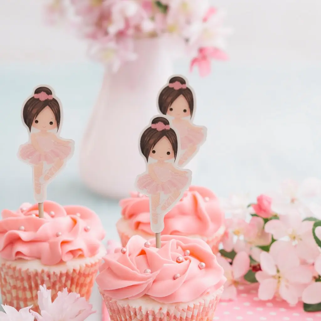 Ballerina Cupcake Toppers (12pcs.)