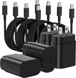 25W Super Fast Charger Block for Galaxy S24 Ultra/S24/S24+/S23 Ultra/S23/S22 Ultra/S22/S21 Ultra/S20 Ultra/Note 20,USB Type C Wall Charger with 6.6FT USB C Charging Cable for Smartphone & Cellphone