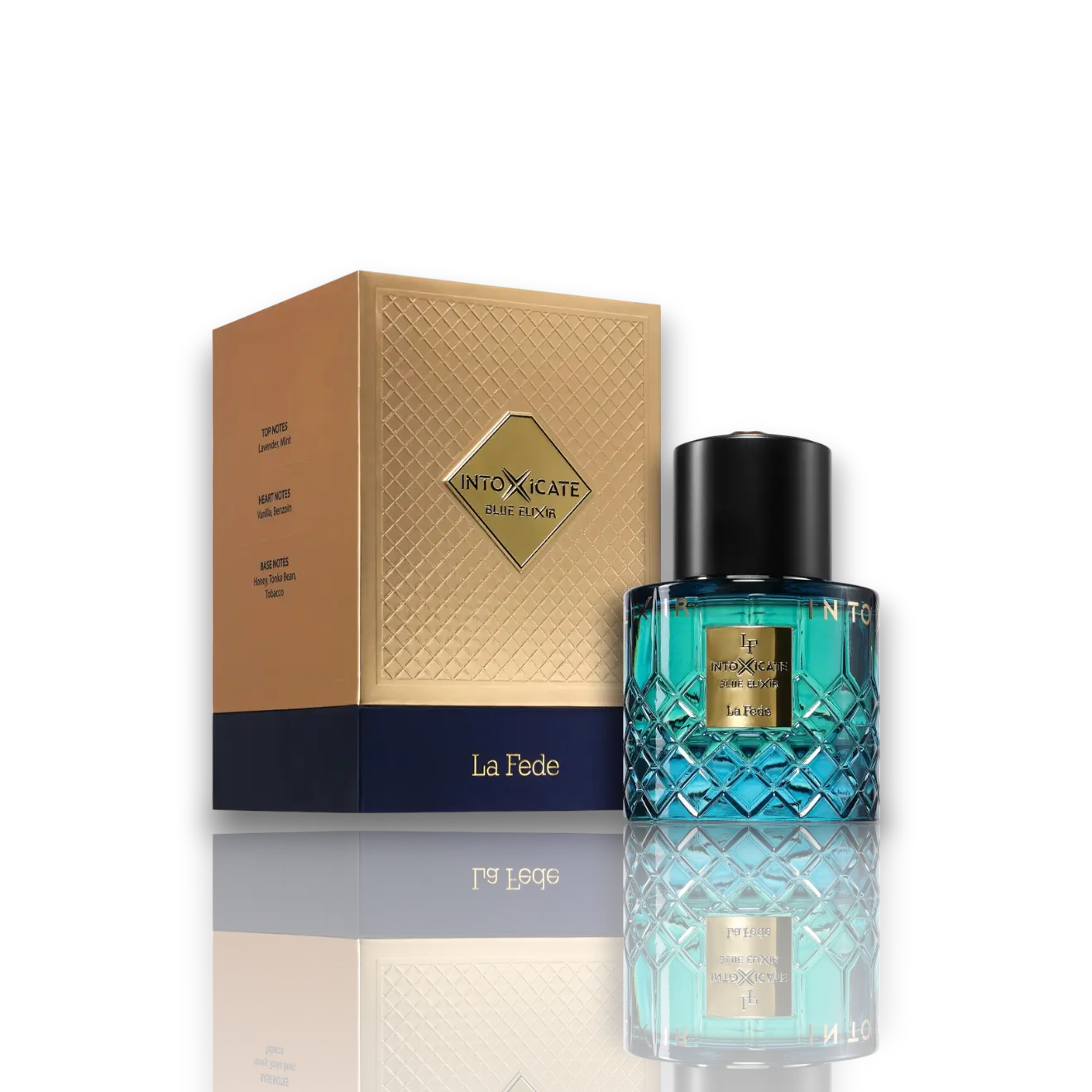 Khadlaj | La Fede | Intoxicate | Blue Elixir | Men's Fragrance | 100 ML 3.4 OZ | Extrait De Parfum | Lavender - Mint & Bergamot