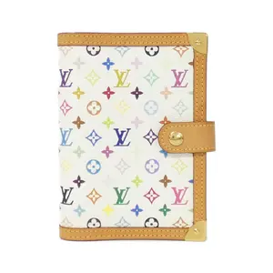 Pre-owned Louis Vuitton Canvas Small Leather Goods Multicolor Coated Agenda