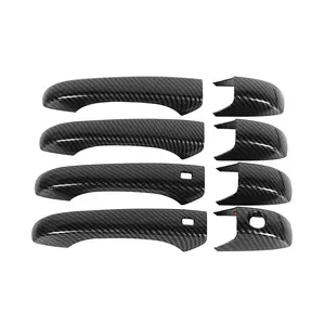 Carbon Black Body Kit Accessories, Car Detailing Products for 2011+ Dodge Durango - Door Handle Shell Covers, Trim Bezels, Smart Lock Decor Decals, Bumper Stickers