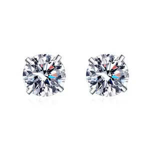 #54（Vow Earing）925 Sterling Silver Synthetic Moissanite Earrings