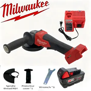 Milwaukee 125mm Brushless Cordless Angle Grinder - High Power Variable Speed Tool for Polishing & Cutting | Professional Power Tool for Mechanics & DIY