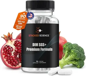 DIM SGS+ Supplement for Women/Men Hormone Balance & Detox Support - Plant-Based Estrogen Blocker for Men - DIM Supplement with Sulforaphane Glucosinolate & Pomegranate - 90 Day Supply