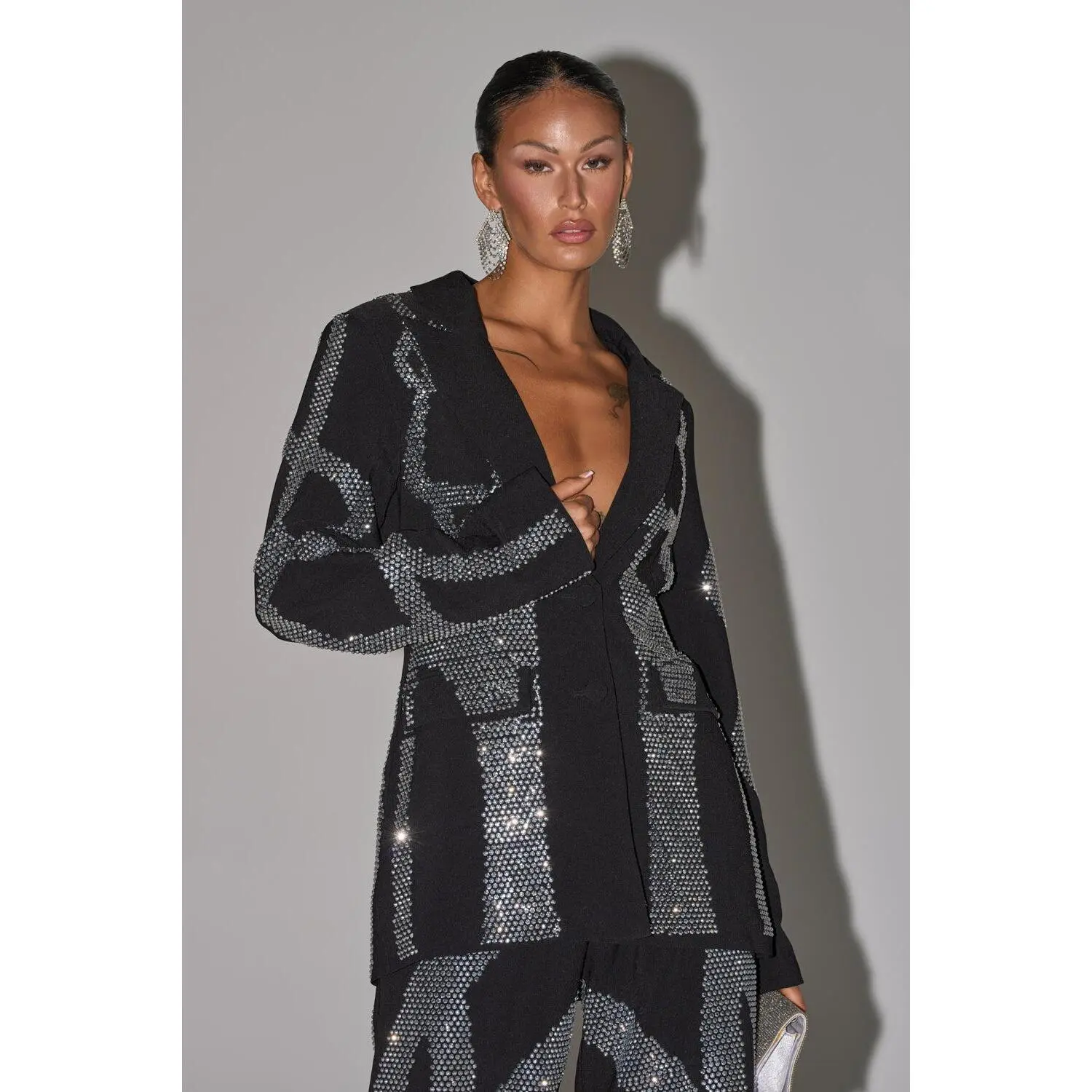 GEMINI RHINESTONE BLAZER GEMINI RHINESTONE BLAZER