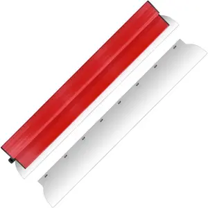 32Inch/80CM Drywall Skimming , Stainless Steel Drywall Smoothing Spatula for Concrete Finishing Hand Tool Smoothing Spatula Wall-Board Plasterboard | Including an Extra  Insert (32Inch/80CM)