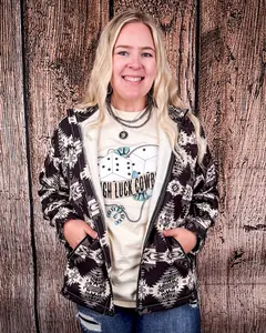 Sterling Kreek Women's Aztec City Soft Shell Jacket, Versatile Layer for Pairing with Denim, Leggings, Tops, Tee, Spandex Bottoms
