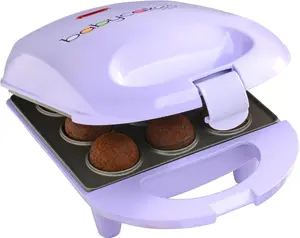 Mini Cake Pop Maker by Select Brands - Easy-to-Use Machine - Recipes Included - Non-Stick Coating, Non-Skid  & Power Light - Makes 9 Cake Pops