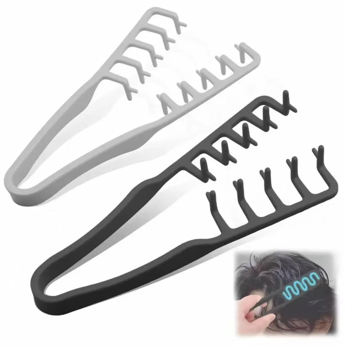 Holiday Sale Fluffy Wide Tooth Styling Comb, Men's Texture Styling Brush, Natural Curl Hair Comb, Unisex Hair Care Tool, Detangling Brush, Curling Brush, Hair Styling Combs, Texturizing Combs, Hair Styling Tools, Comb Type