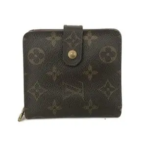 Pre-owned Louis Vuitton other Small Leather Goods Monogram Compact Zip Bifold Wallet Brown/9CE0370 12096583172/373154