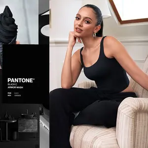<Final Sale>AOR Women's Sports Vest in Black, Plain Color, Comfortable Breathable Design, Includes Chest Pad, Ideal for Indoor & Outdoor Activities Gym Outfit Stretchable Activewear