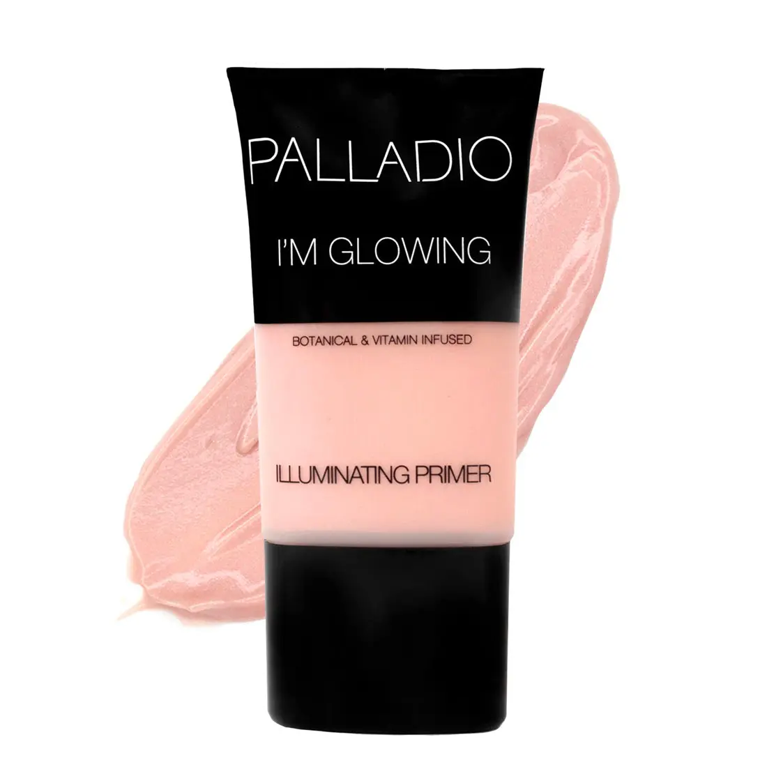 Palladio I'm Glowing Illuminating Primer, Pearly Pink Makeup Primer for Face, Contains Aloe Vera, Grape Seed Oil, Green Tea, Brightens Complexion, Combats Wrinkles, Fine Lines & Pores