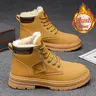 Men's Winter Snow Outdoor Boots, Non-Slip Sole, Hiking Shoes for Cold Weather, Durable Casual Boots, Ankle Casual Boots for Autumn and Winter