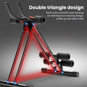 Abdominal Roller, Ab Workout Equipment, Adjustable Ab Machine Full Body Workout for Home Gym, Strength Training Exercise Equipment for Body Shaping, Foldable Waist Trainer Suitable for Beginner