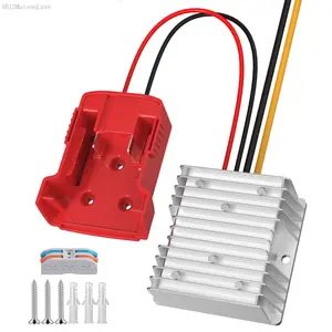 18V to 12V Step Down Converter Aadpter for Milwaukee M18 Batteries, DC 18V to DC 12V 20A 240W Milwaukee Power Wheel Inverter, Buck Boost Voltage Regulator with Low Voltage Protection (No Battery)AB13MaisonLuxe