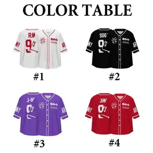 7 Members Baseball Jersey, Bangtan Style World Tour 2026 Shirt, Kpop Concert Outfit Fan Merch, Comeback 2026 Vibe, Custom Jersey Unisex