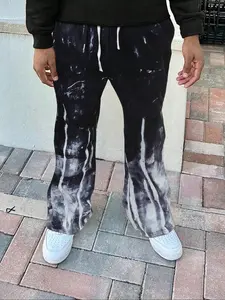 Men's Colorful Striped Pants, Outdoor Sports & Casual Long Straight Leg Trousers, Comfortable Design for Daily Wear, Sports Bottoms