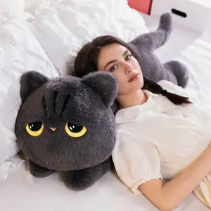Cute Cat Plush Pillow, Cute Animal Design, Soft Plush Toy for Kids and Girls, Huggable Plush Cushion, Perfect Gift for Children, Cozy and Comfortable